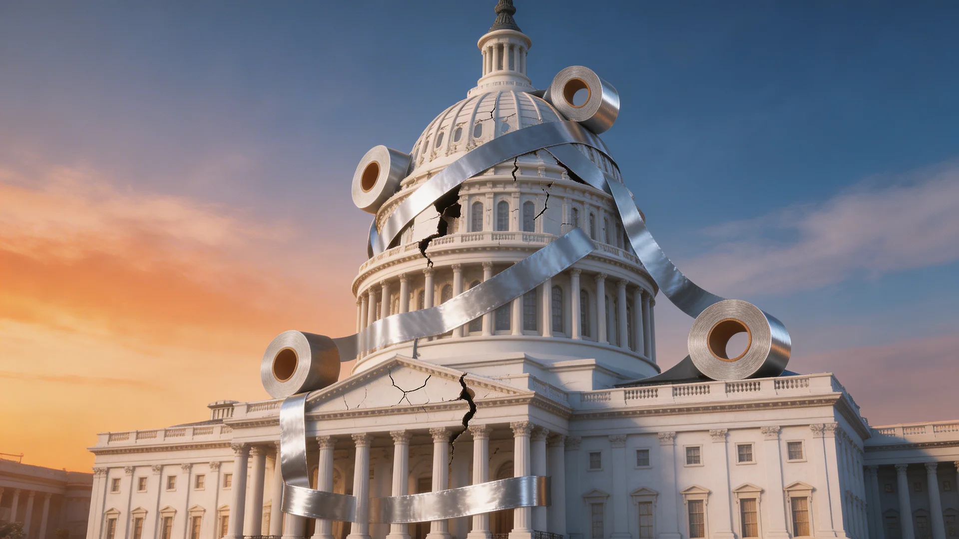 Nation's Economy Held Together By Duct Tape And Collective Denial